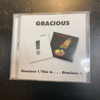 Gracious - Gracious! / This Is... Gracious!! 2CD (VG+/M-) -prog rock-